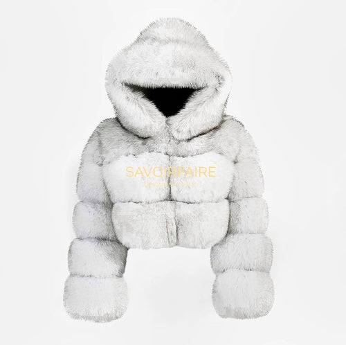 Giacca Bomber Crop La White