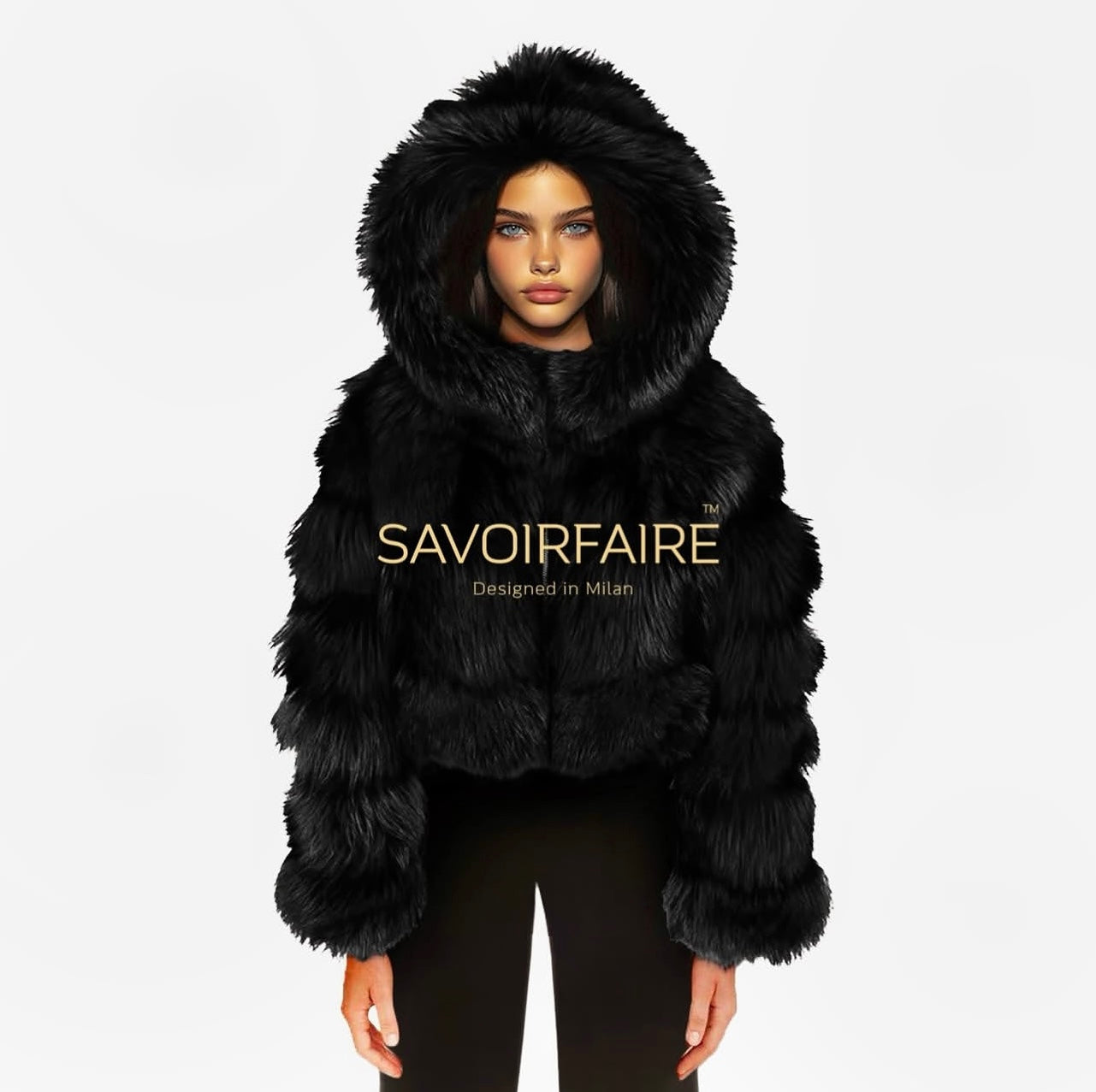 Giacca Bomber Crop Nera