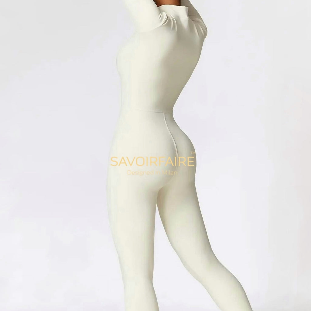 Completo Nylon Intero Bianco Ivory