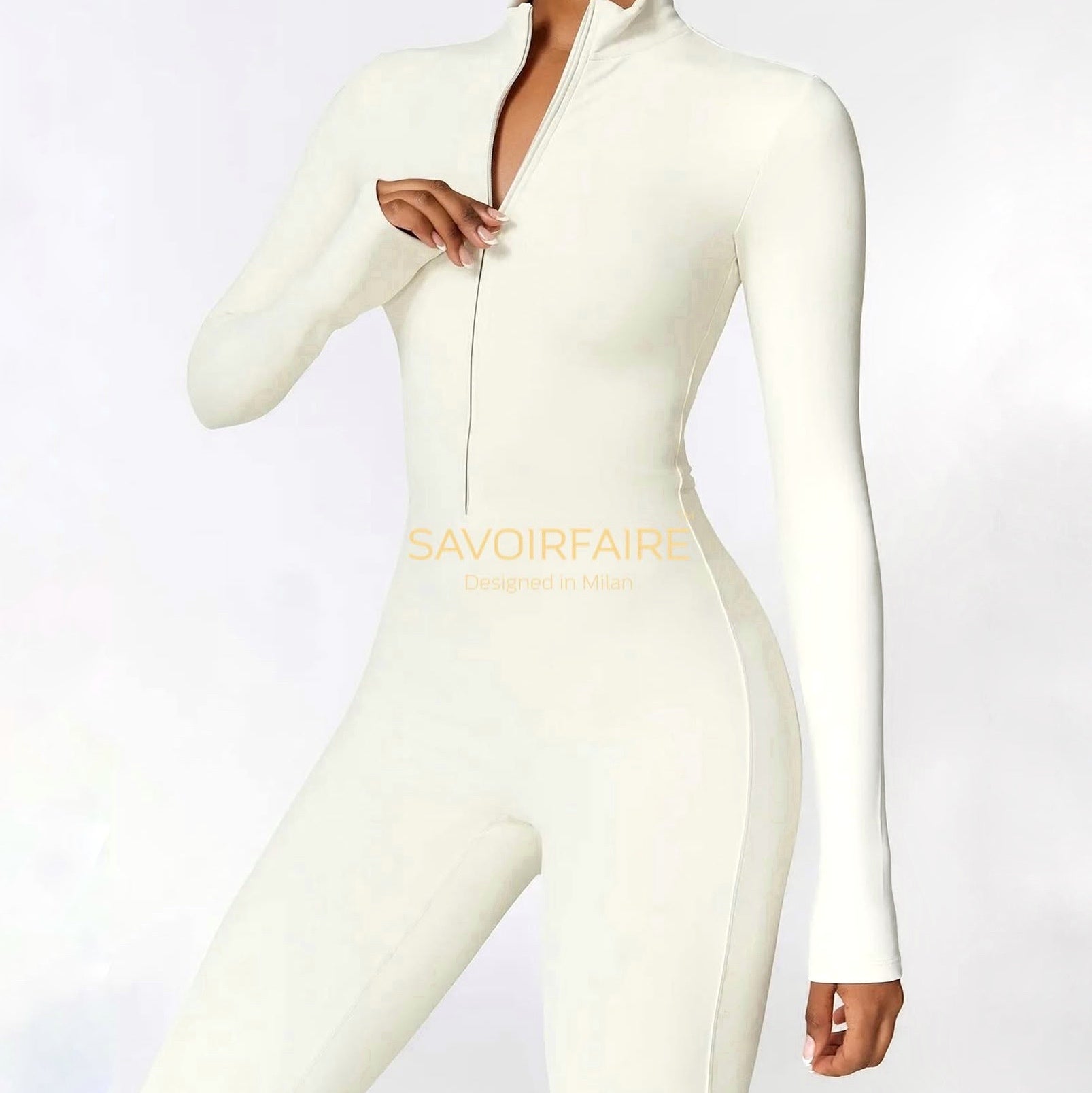 Completo Nylon Intero Bianco Ivory